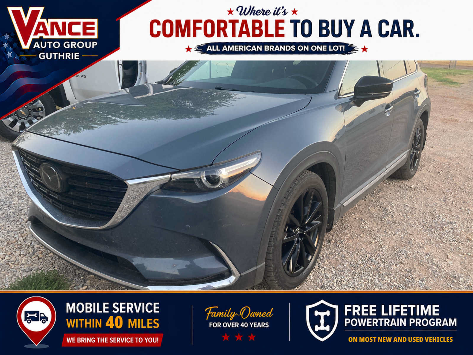Used 2021 MAZDA CX-9 Carbon Edition FWD image 1
