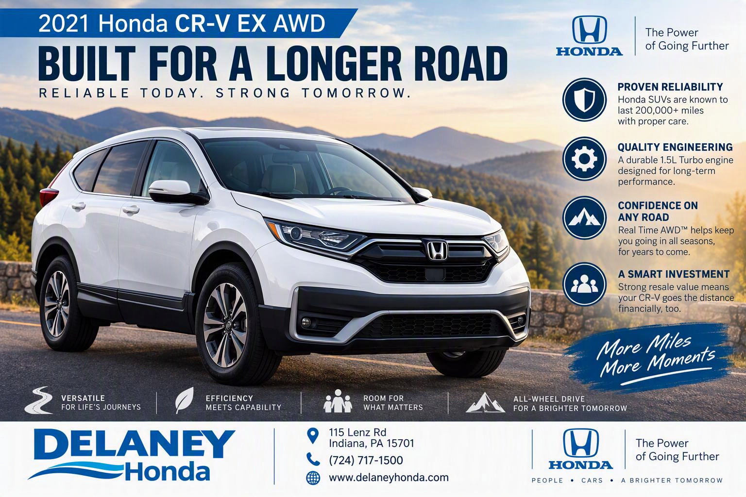 Certified 2021 Honda CR-V EX image 2