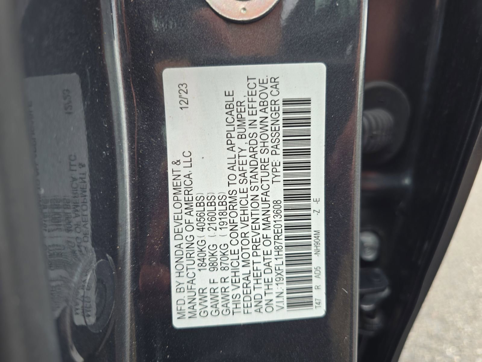 Certified 2024 Honda Civic Sport Touring image 32