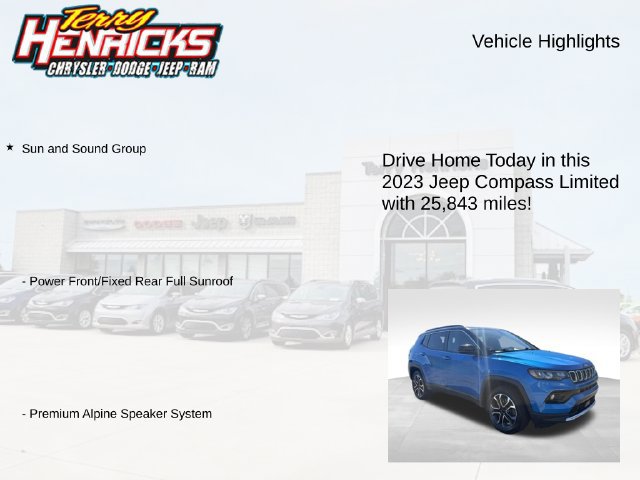 Used 2023 Jeep Compass Limited w/ Sun and Sound Group AWD/4WD image 4
