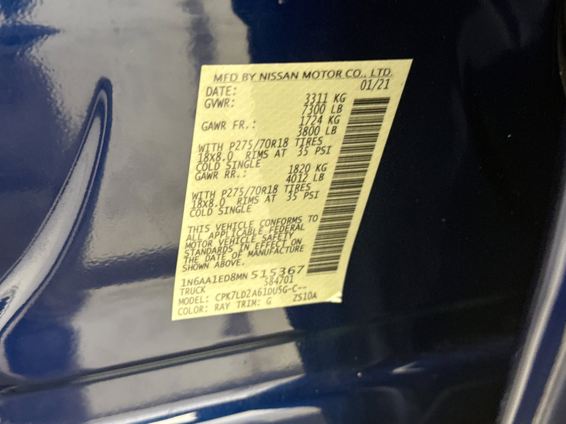 Used 2021 Nissan Titan PRO-4X w/ Pro-4x Convenience Package image 11