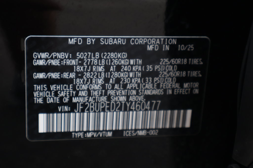 Certified 2026 Subaru Outback Touring AWD/4WD image 30