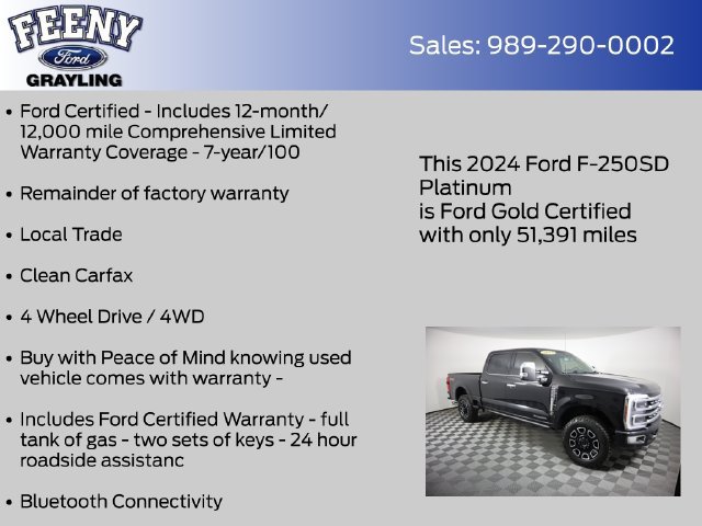 Used 2024 Ford F250 Platinum w/ FX4 Off-Road Package AWD/4WD image 4