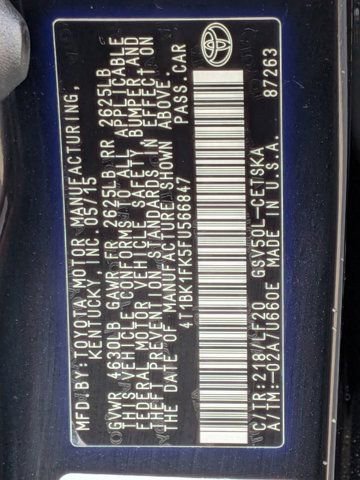Used 2015 Toyota Camry XSE FWD image 25