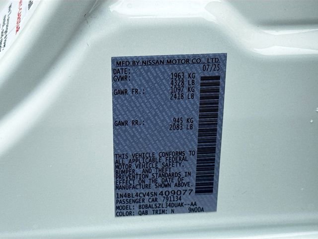 New 2025 Nissan Altima 2.5 SR w/ SR Premium Package image 20