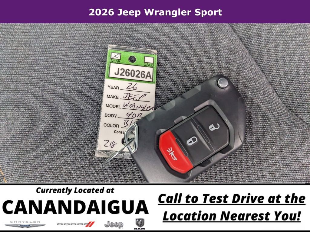 New 2026 Jeep Wrangler Unlimited Sport AWD/4WD image 32