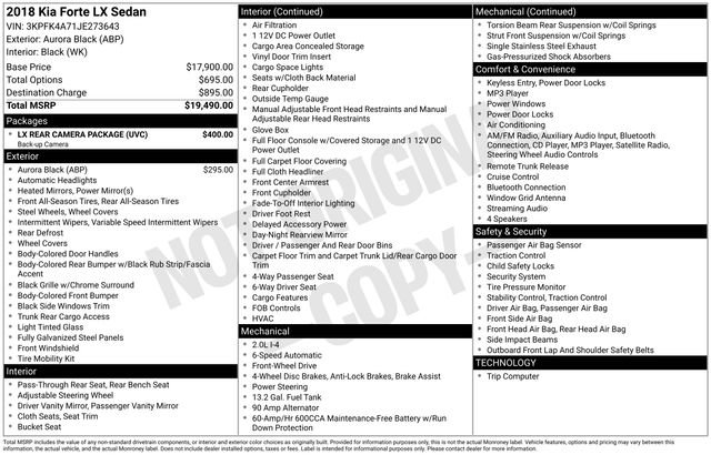 Used 2018 Kia Forte LX w/ LX Rear Camera Package image 36