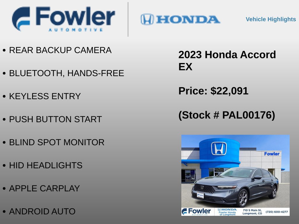 Used 2023 Honda Accord EX image 4
