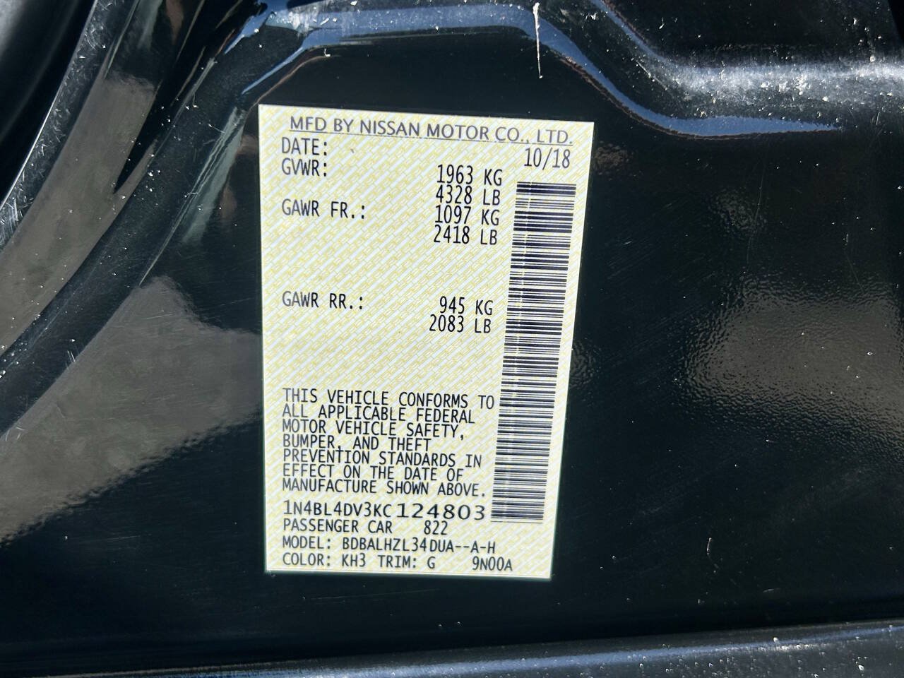 Used 2019 Nissan Altima 2.5 SV FWD image 29