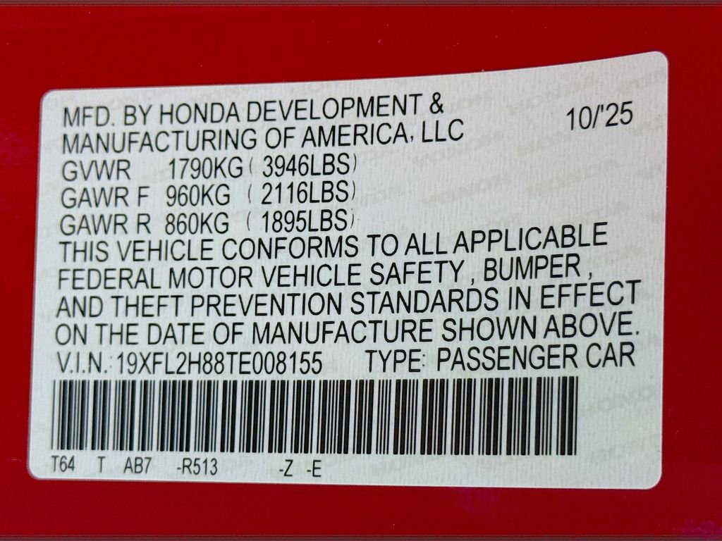 New 2026 Honda Civic Sport image 29