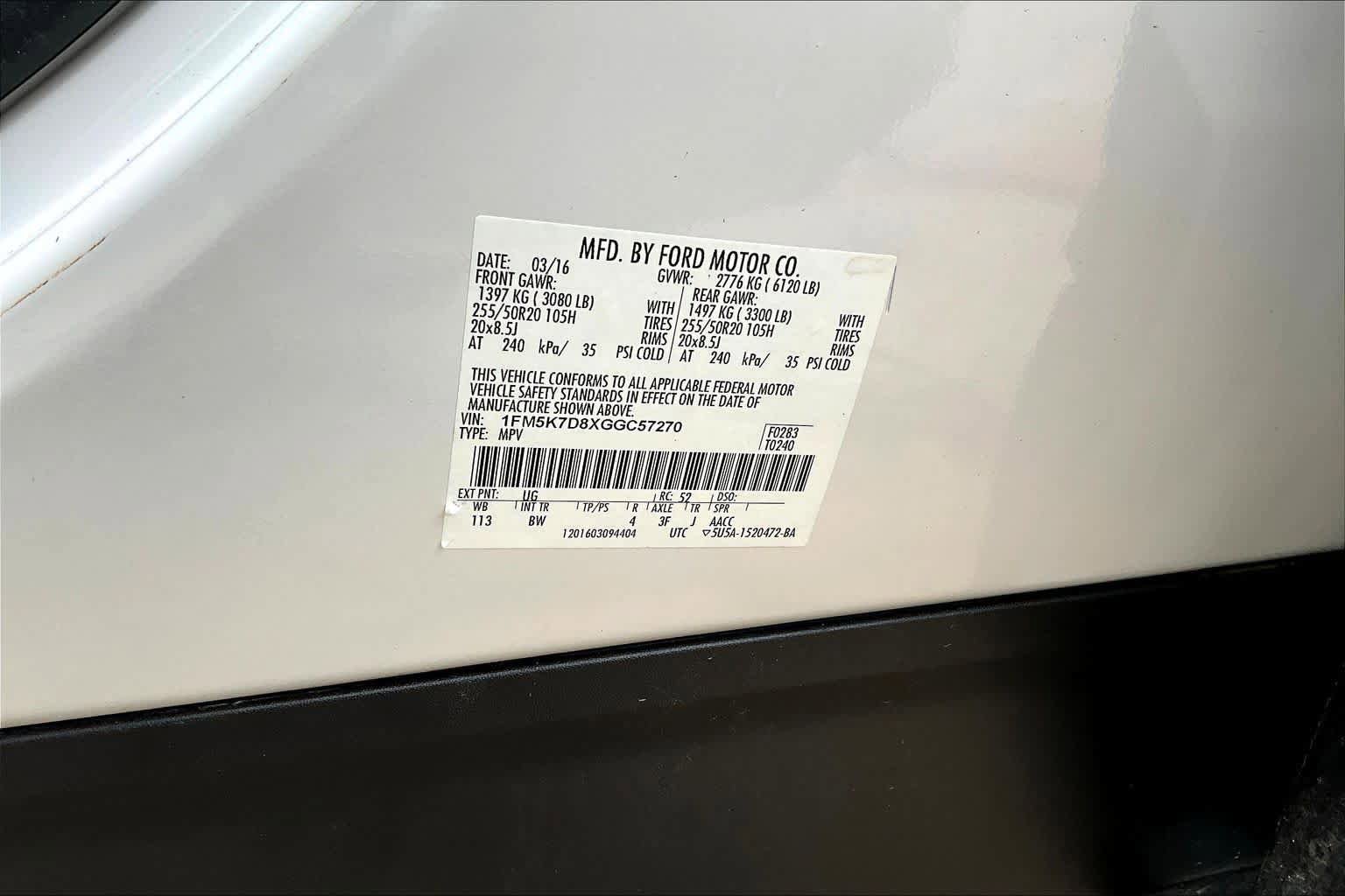 Used 2016 Ford Explorer XLT w/ Equipment Group 202A FWD image 34
