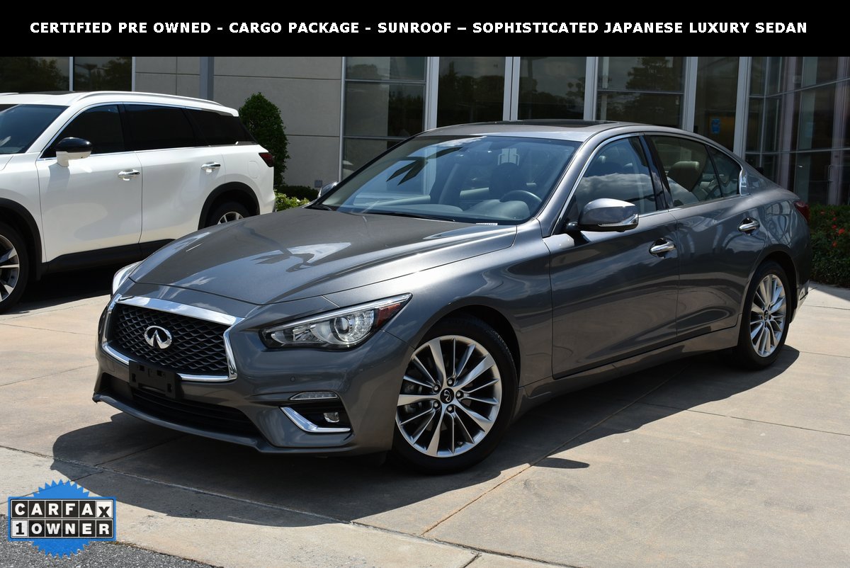 Certified 2022 INFINITI Q50 Luxe w/ Cargo Package