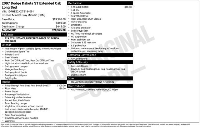 Used 2007 Dodge Dakota ST image 30