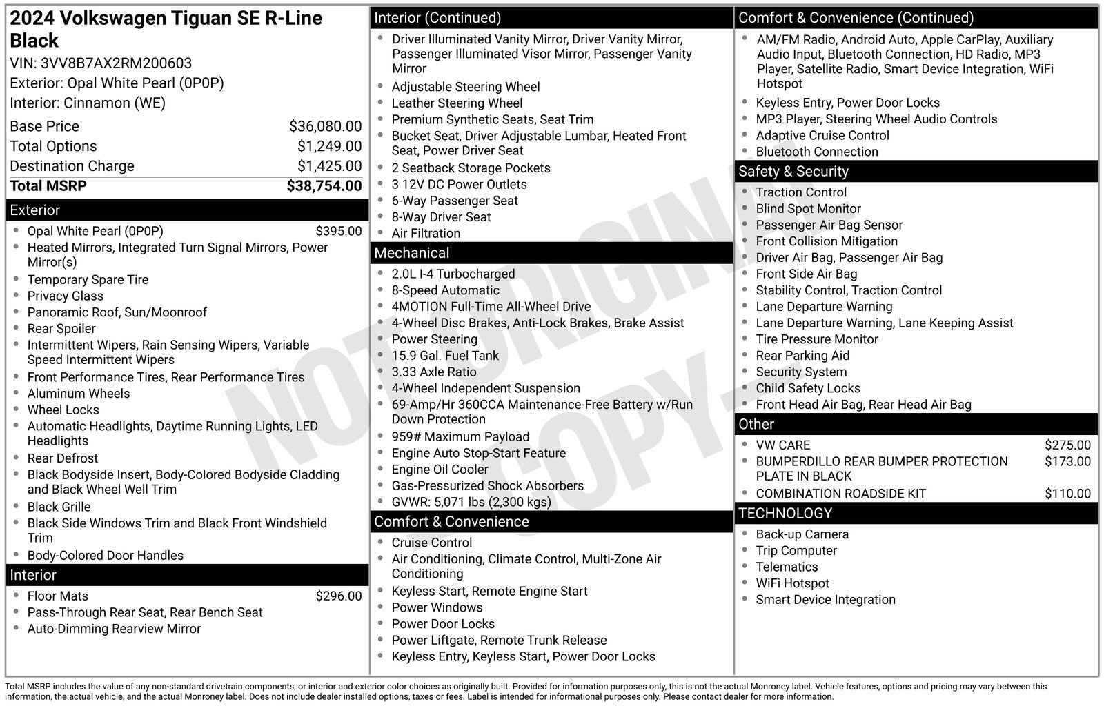 Used 2024 Volkswagen Tiguan SE R-Line image 40