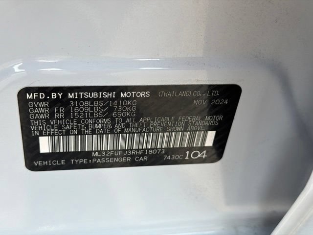 Used 2024 Mitsubishi Mirage G4 ES FWD image 24