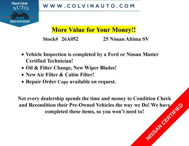 Certified 2025 Nissan Altima 2.5 SV FWD image 2