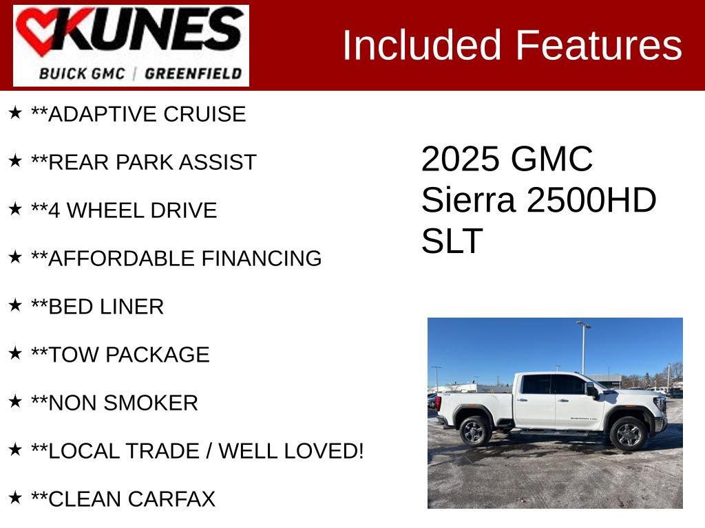 Used 2025 GMC Sierra 2500 SLT w/ SLT Premium Package image 3