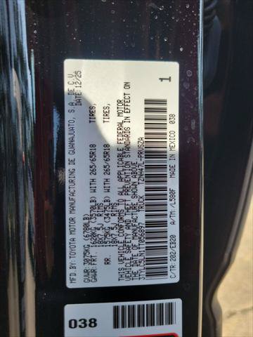 Certified 2026 Toyota Tacoma Limited AWD/4WD image 44
