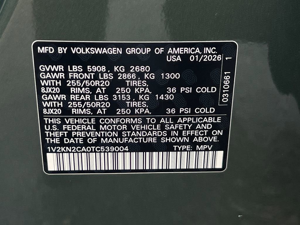 New 2026 Volkswagen Atlas SE image 31