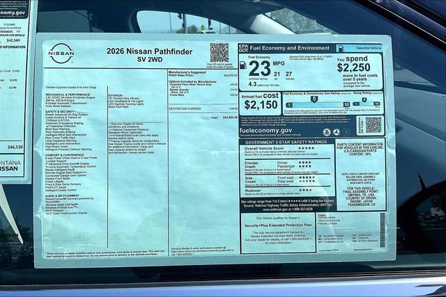 New 2026 Nissan Pathfinder SV FWD image 13