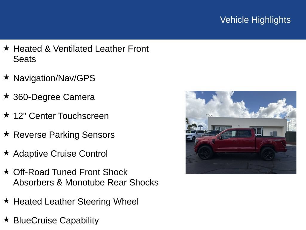 Used 2024 Ford F150 Lariat w/ FX4 Off-Road Package AWD/4WD image 23