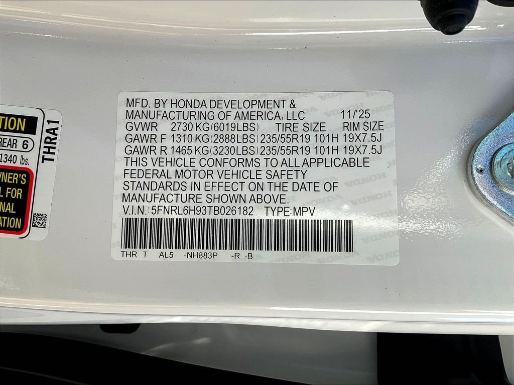 New 2026 Honda Odyssey Elite image 17