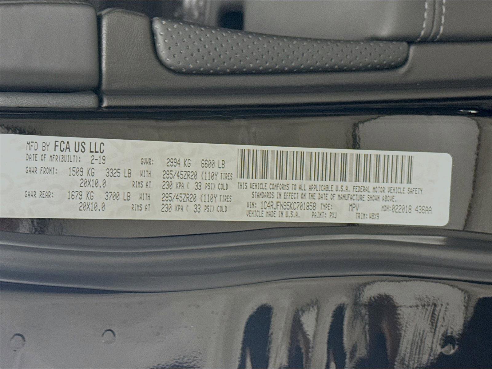 Used 2019 Jeep Grand Cherokee Trackhawk image 16