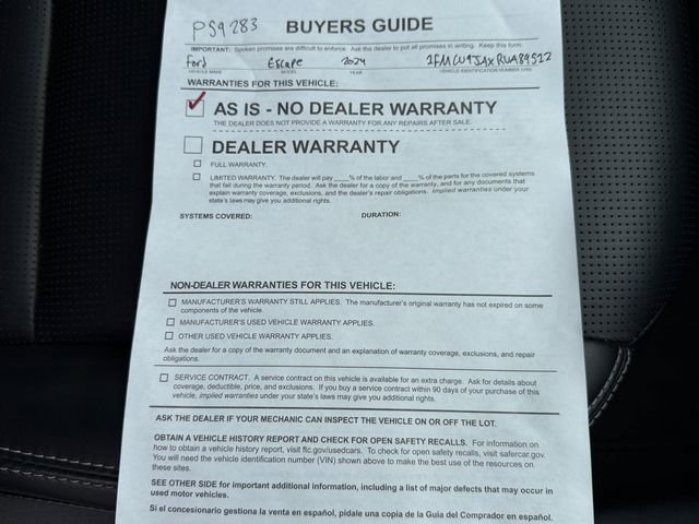 Used 2024 Ford Escape Platinum AWD/4WD image 42