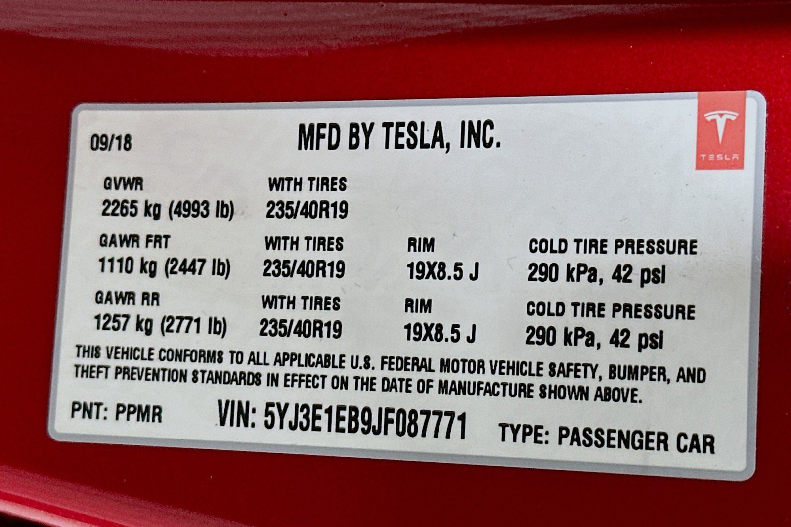 Used 2018 Tesla Model 3 Performance AWD/4WD image 24