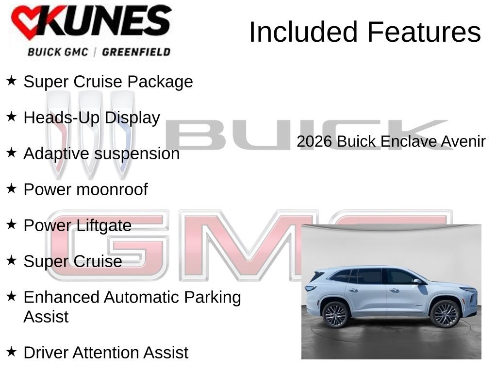 New 2026 Buick Enclave Avenir w/ Super Cruise Package FWD image 3