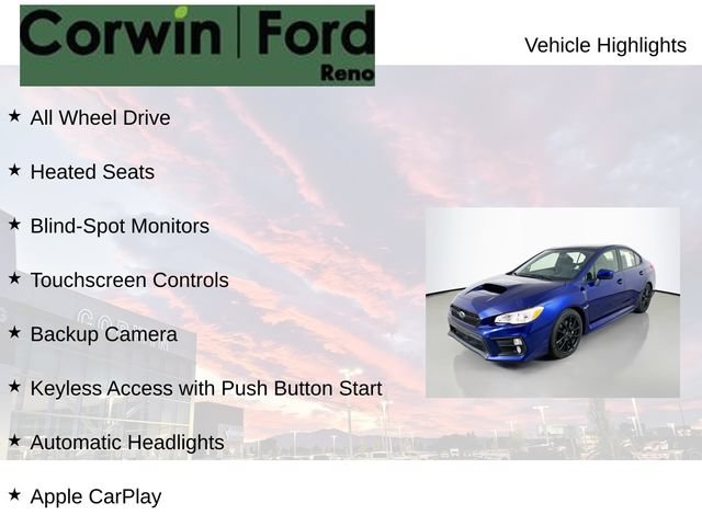 Used 2020 Subaru WRX Premium w/ Popular Package #1 AWD/4WD image 7