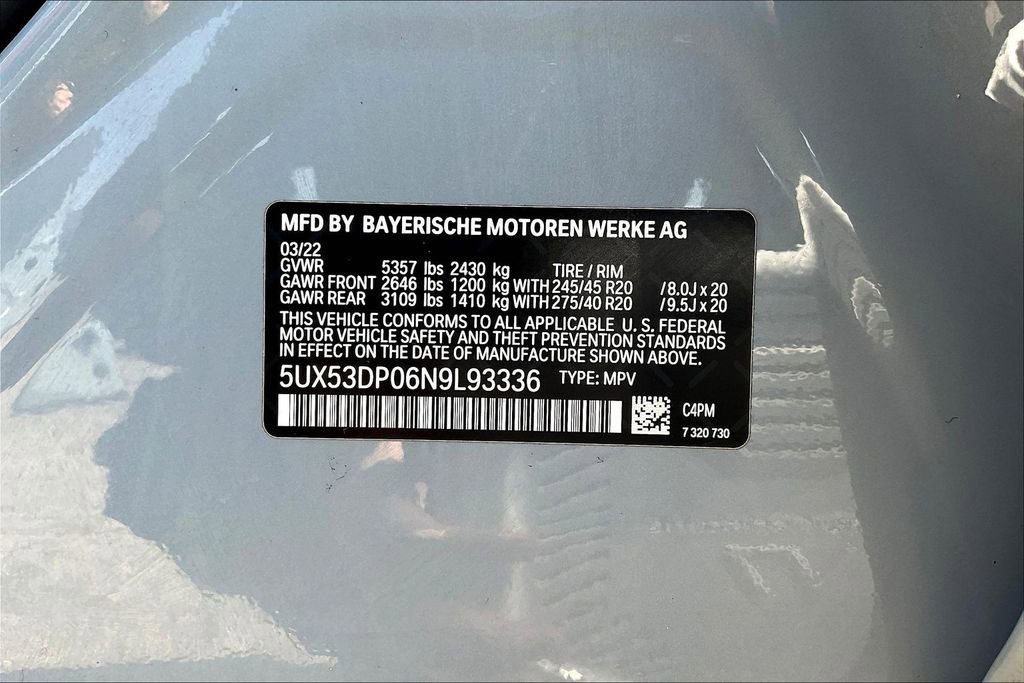 Used 2022 BMW X3 xDrive30i w/ M Sport Package 2 image 18