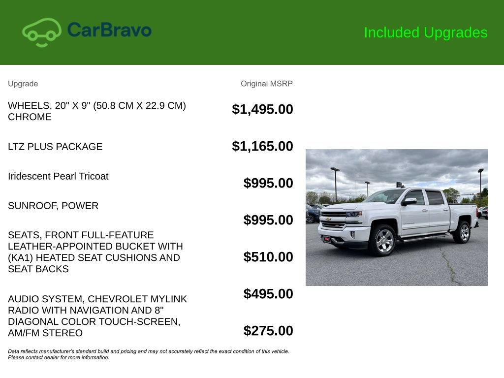 Certified 2017 Chevrolet Silverado 1500 LTZ Z71 w/ LTZ Plus Package AWD/4WD image 9