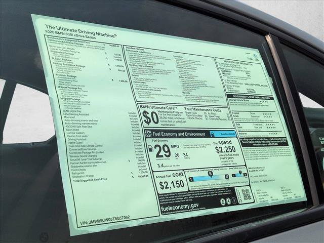 New 2026 BMW 330i xDrive Sedan w/ M Sport Package AWD/4WD image 18