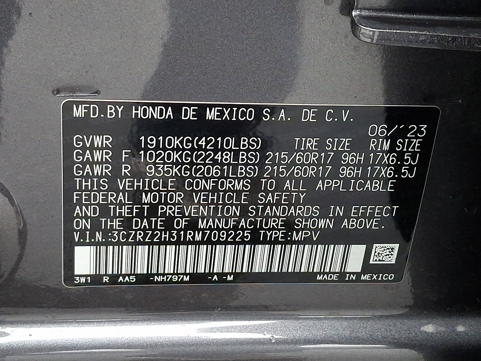 Used 2024 Honda HR-V LX image 26