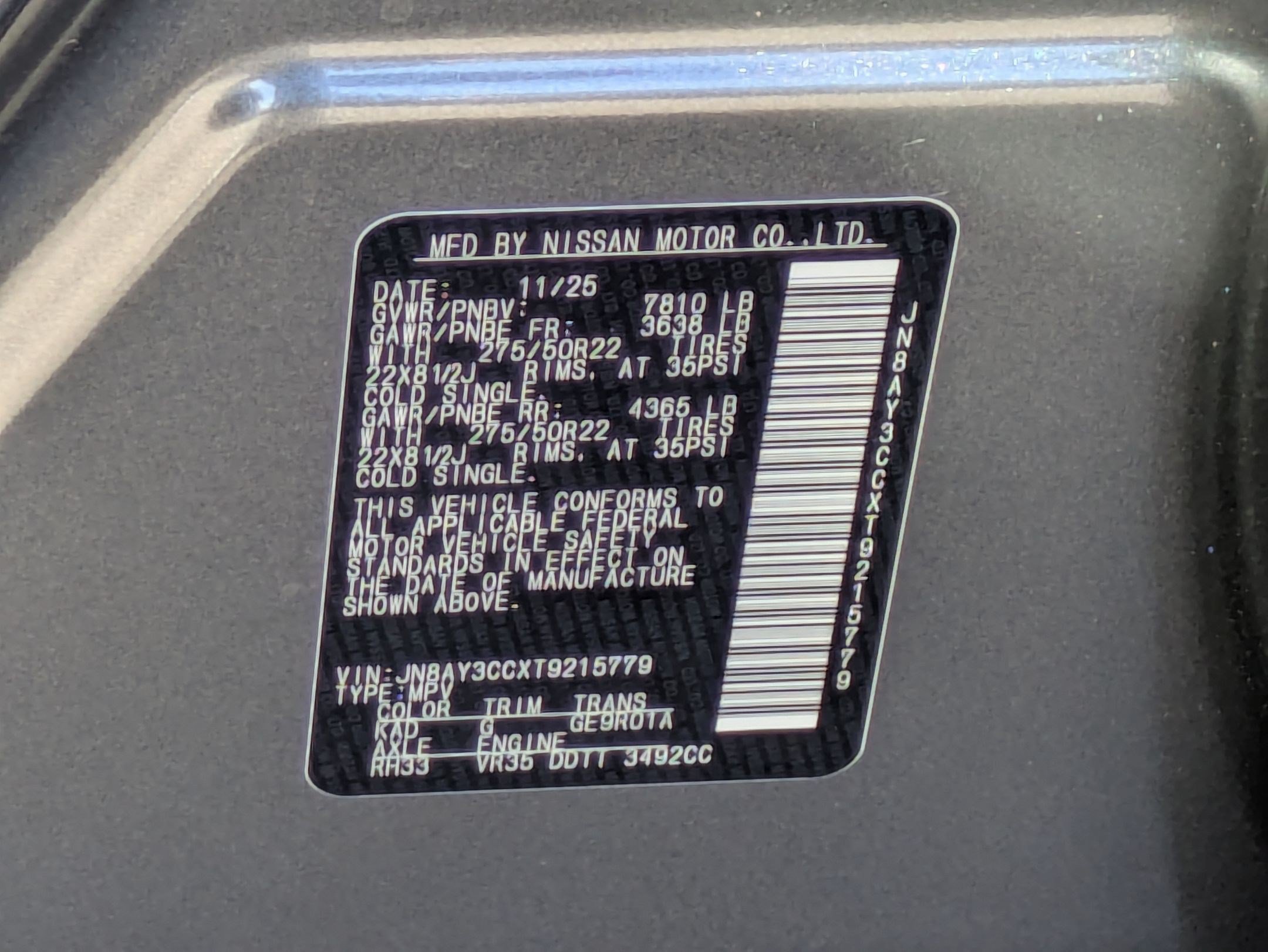 New 2026 Nissan Armada Platinum Reserve AWD/4WD image 41
