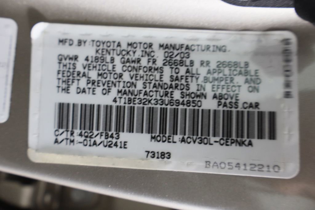 Used 2003 Toyota Camry LE image 14