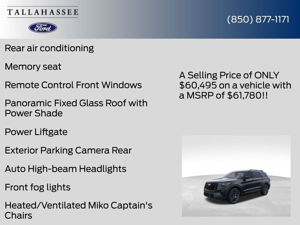 New 2026 Ford Explorer ST w/ Sun And Sound Package image 24