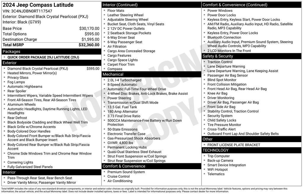 Used 2024 Jeep Compass Latitude image 34