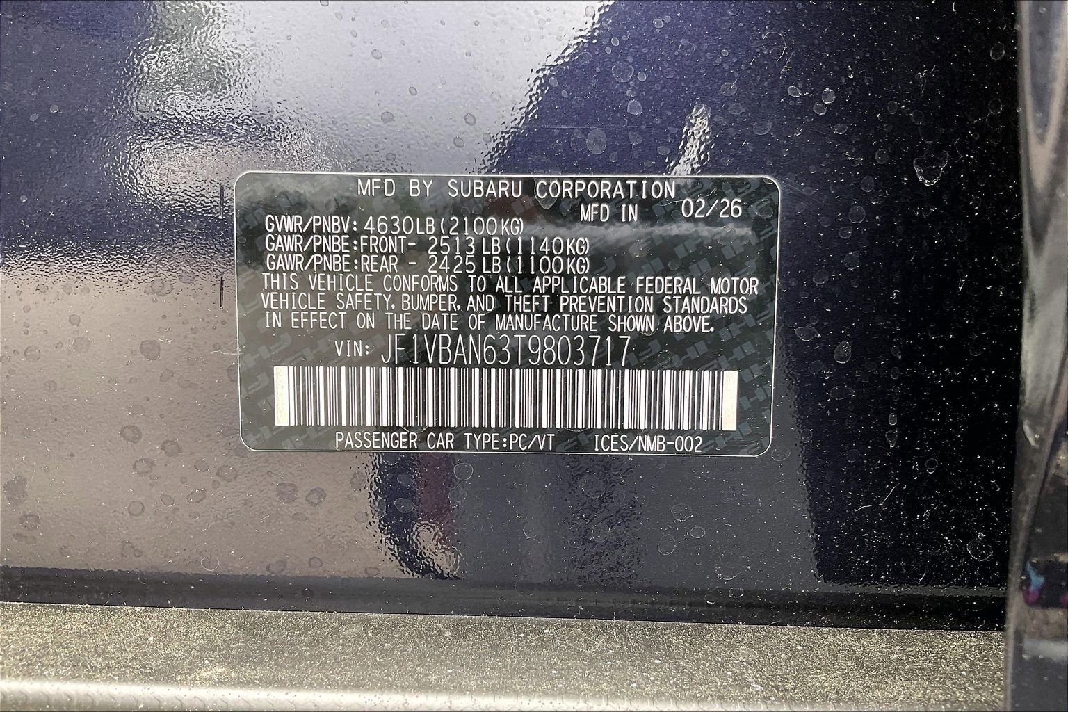 New 2026 Subaru WRX Limited AWD/4WD image 12