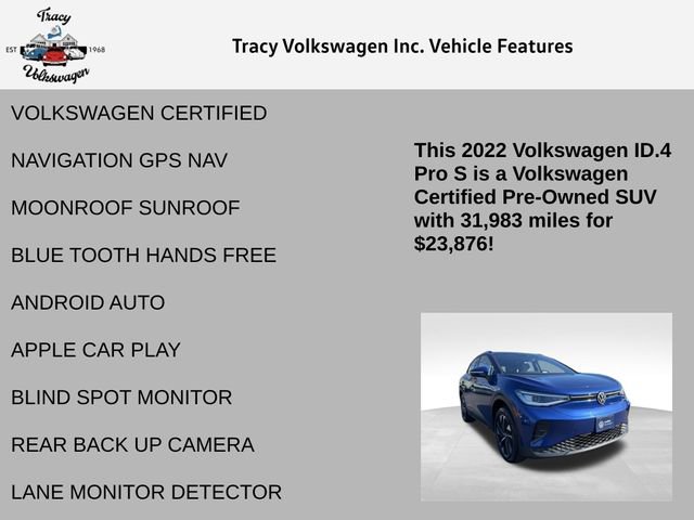 Certified 2022 Volkswagen ID.4 Pro S image 6