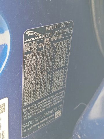 Used 2021 Jaguar F-PACE R-Dynamic S image 32