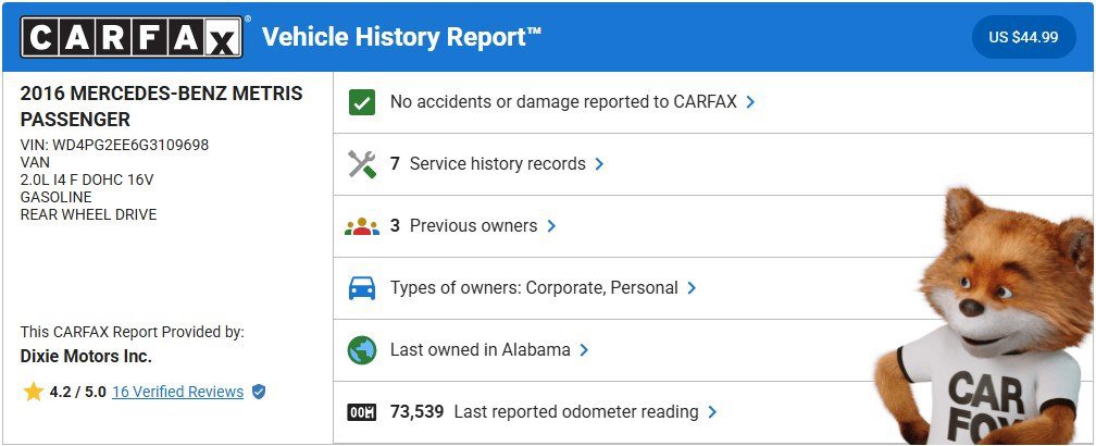 Used 2016 Mercedes-Benz Metris Passenger image 21
