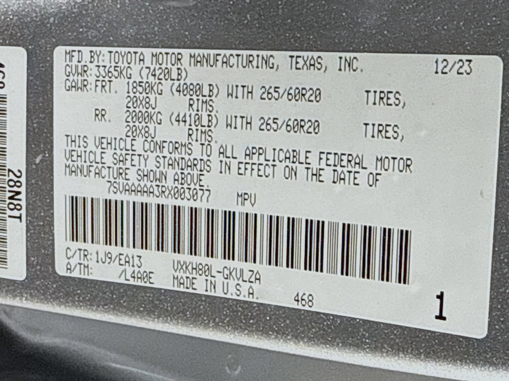 Used 2024 Toyota Sequoia Limited RWD image 33