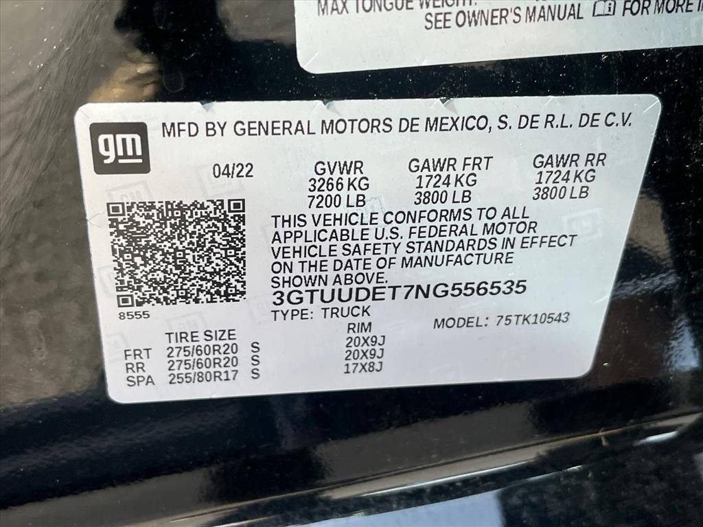 Used 2022 GMC Sierra 1500 SLT w/ SLT Premium Plus Package image 35