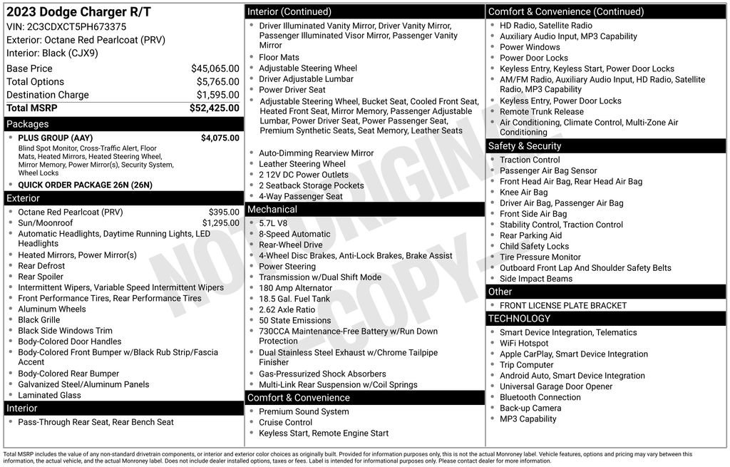 Used 2023 Dodge Charger R/T w/ Plus Group image 6