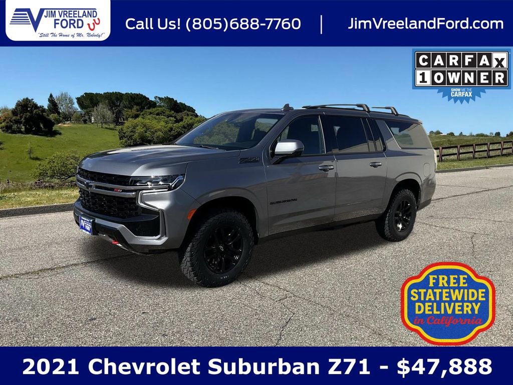 Used 2021 Chevrolet Suburban Z71 w/ Luxury Package image 1