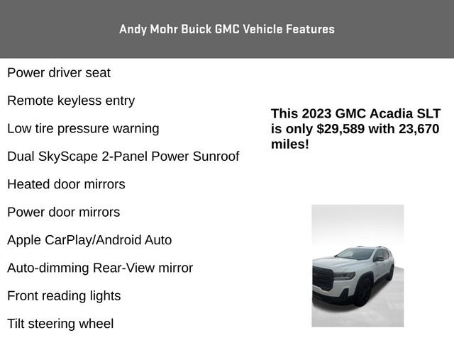 Used 2023 GMC Acadia SLT w/ Elevation Edition image 10