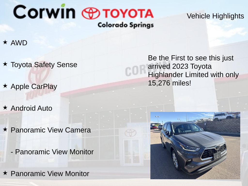 Used 2023 Toyota Highlander Limited AWD/4WD image 4