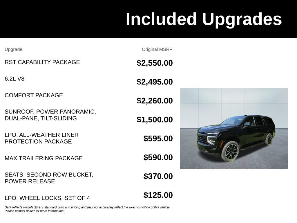 New 2026 Chevrolet Tahoe RST w/ RST Capability Package AWD/4WD image 6